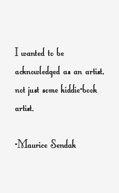 Maurice Sendak Quotes