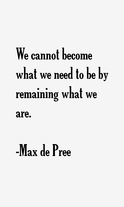 Max de Pree Quotes