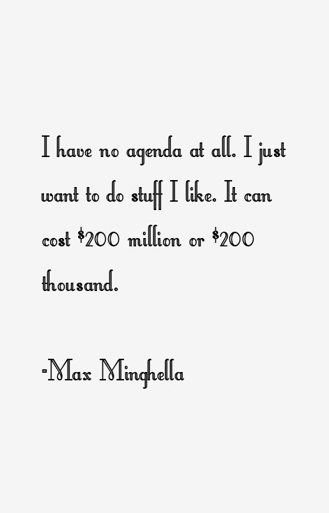 Max Minghella Quotes