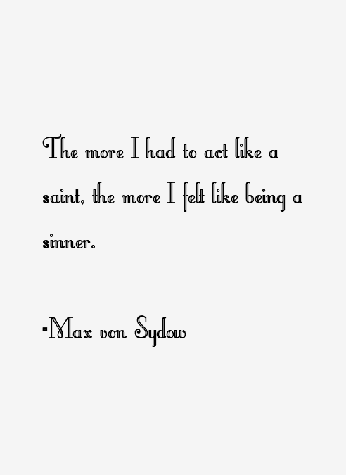 Max von Sydow Quotes