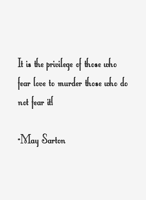 May Sarton Quotes