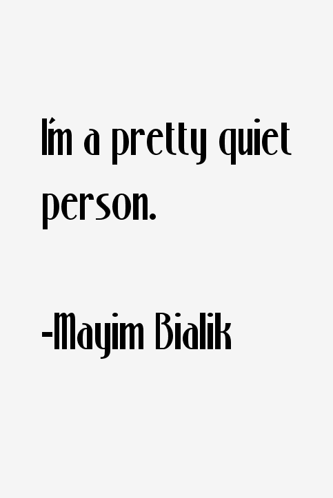 Mayim Bialik Quotes