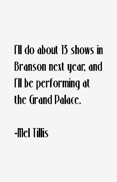 Mel Tillis Quotes