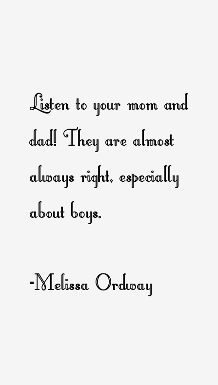 Melissa Ordway Quotes