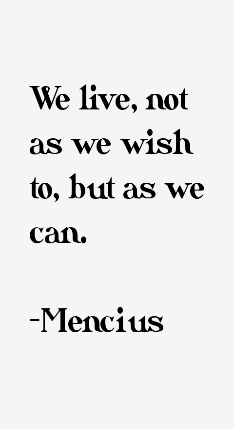 Mencius Quotes