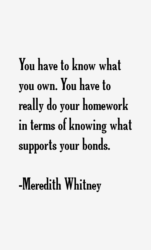 Meredith Whitney Quotes