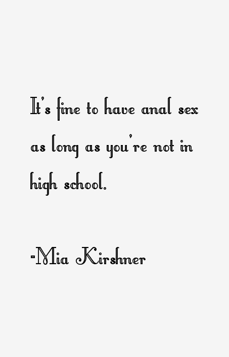 Mia Kirshner Quotes