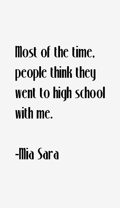Mia Sara Quotes
