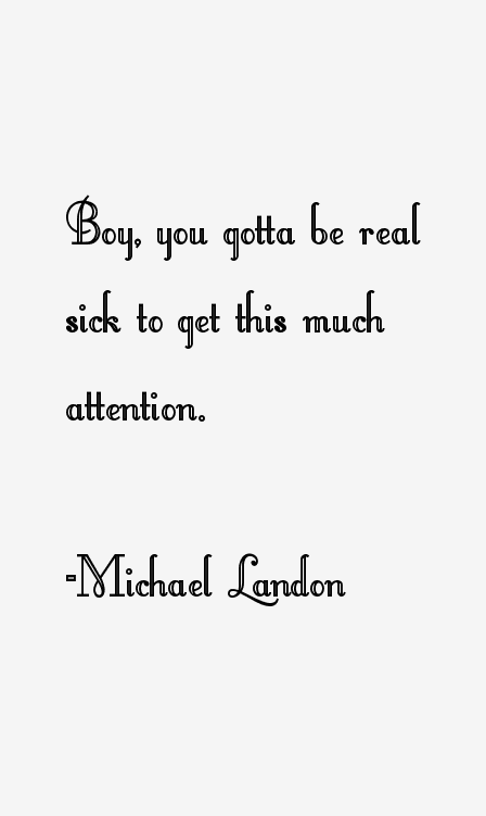 Michael Landon Quotes