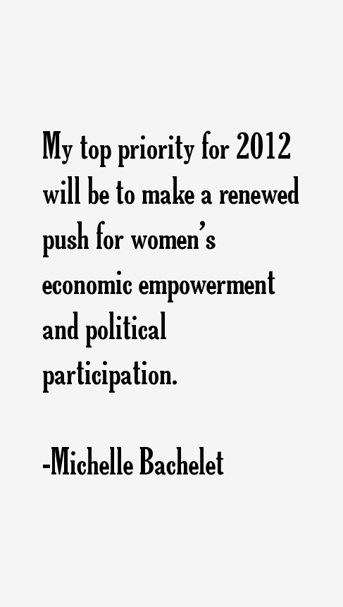 Michelle Bachelet Quotes