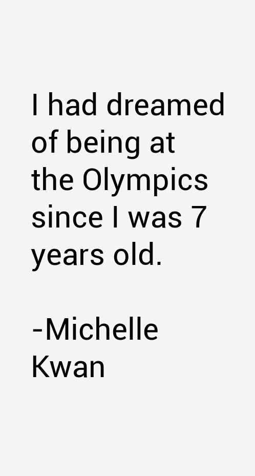 Michelle Kwan Quotes