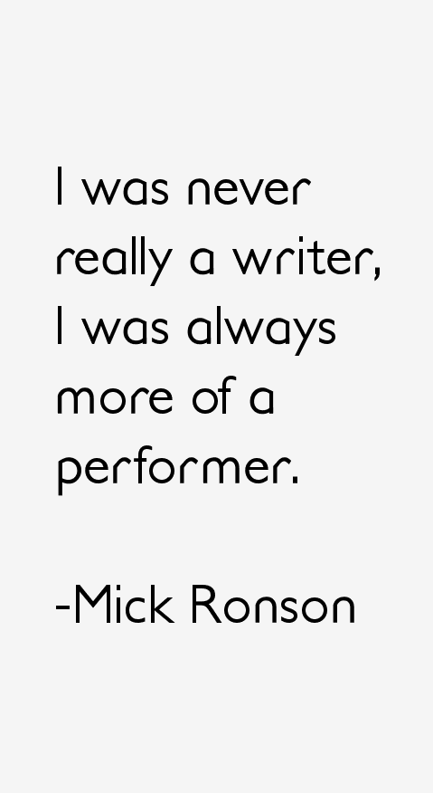 Mick Ronson Quotes
