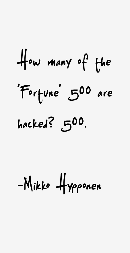 Mikko Hypponen Quotes