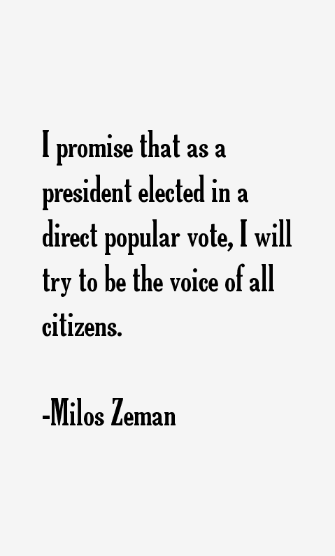 Milos Zeman Quotes