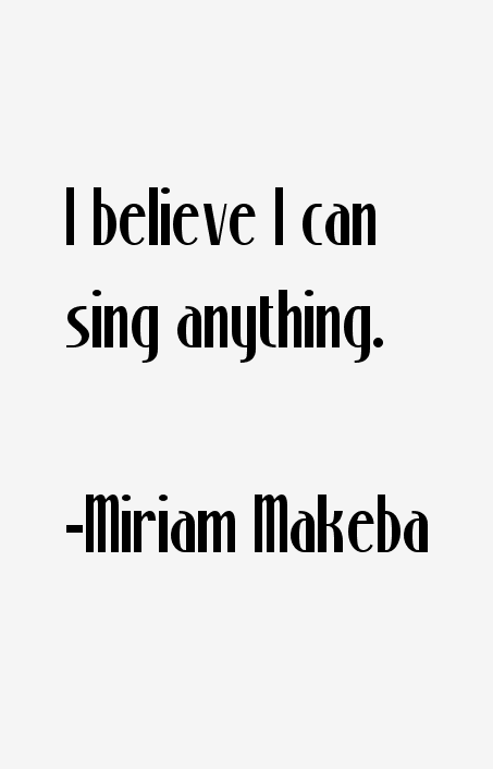 Miriam Makeba Quotes