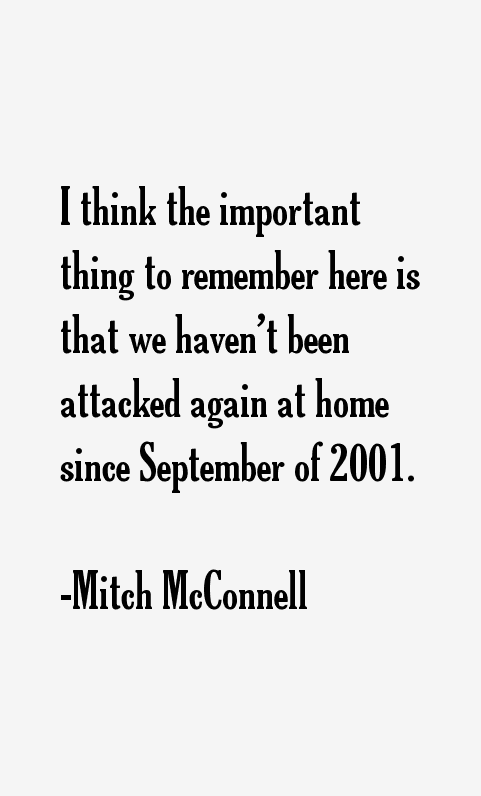 Mitch McConnell Quotes