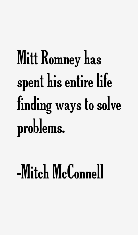 Mitch McConnell Quotes