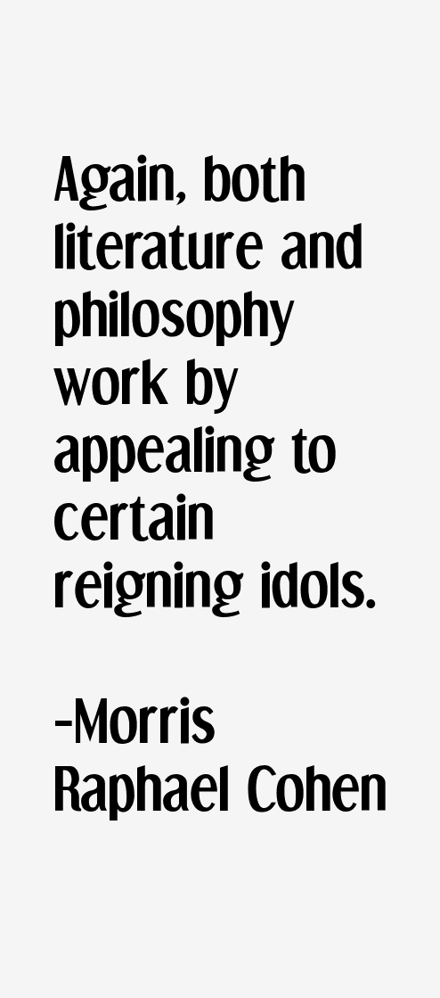 Morris Raphael Cohen Quotes