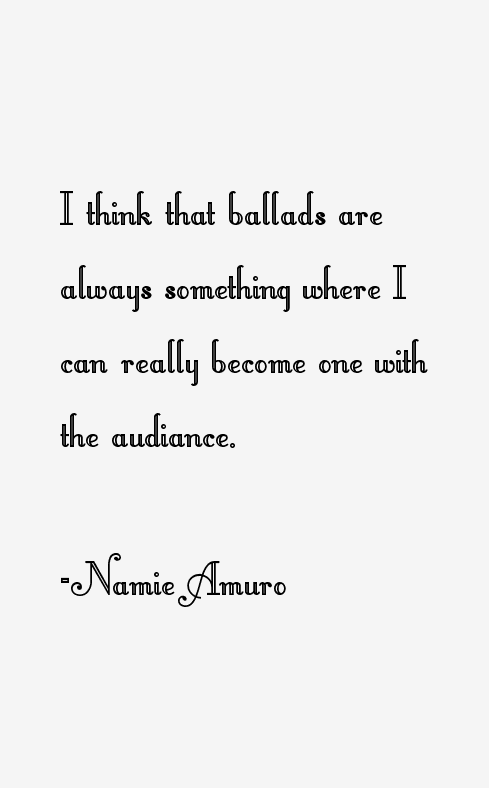 Namie Amuro Quotes