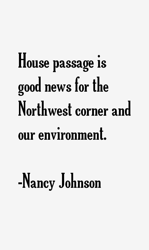 Nancy Johnson Quotes