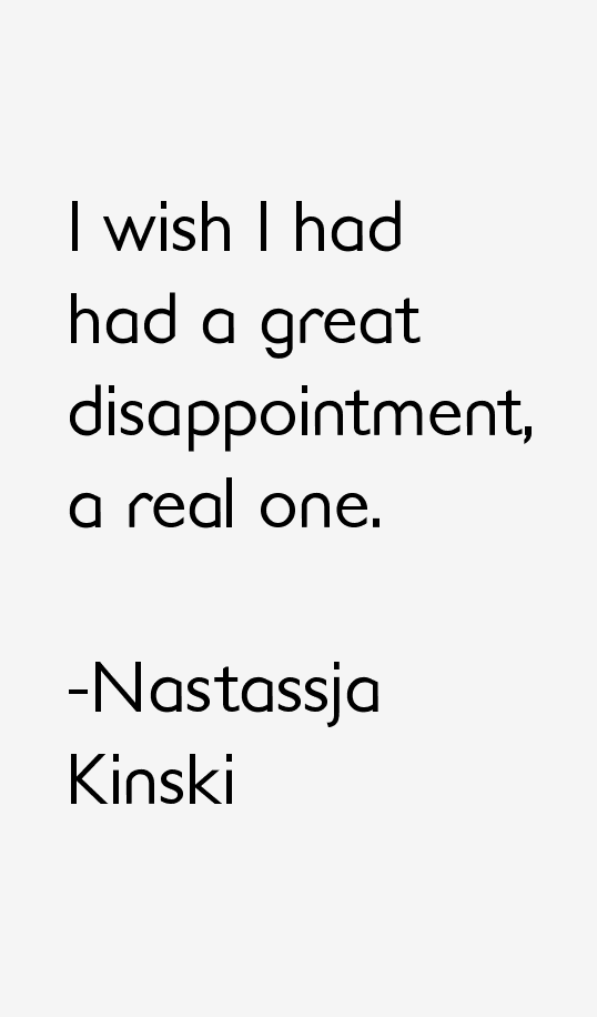 Nastassja Kinski Quotes