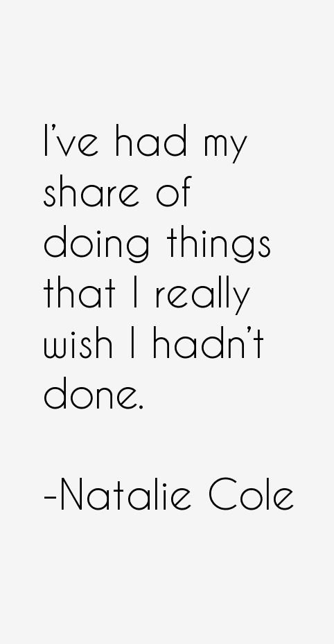 Natalie Cole Quotes