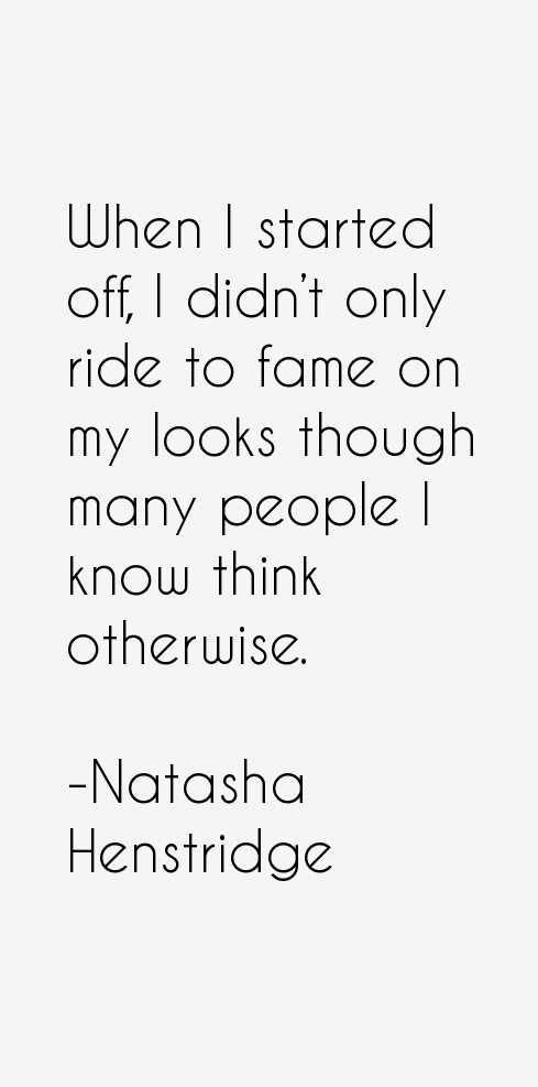 Natasha Henstridge Quotes