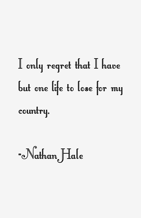 Nathan Hale Quotes
