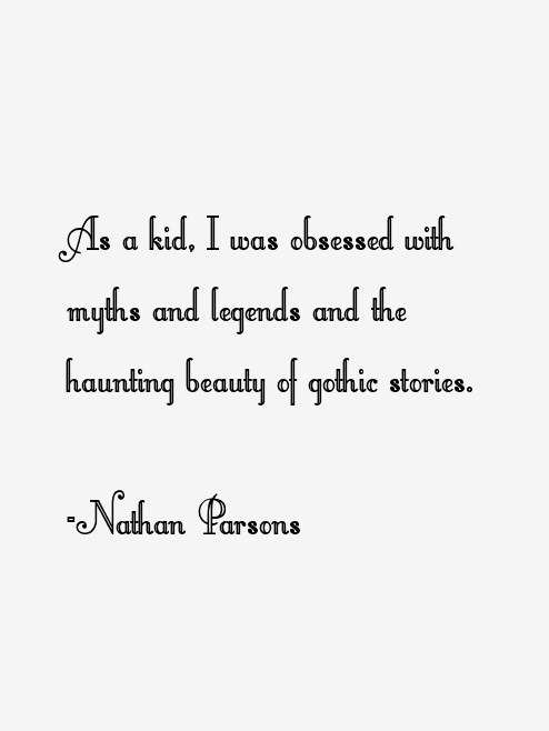 Nathan Parsons Quotes