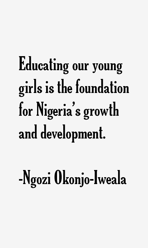 Ngozi Okonjo-Iweala Quotes