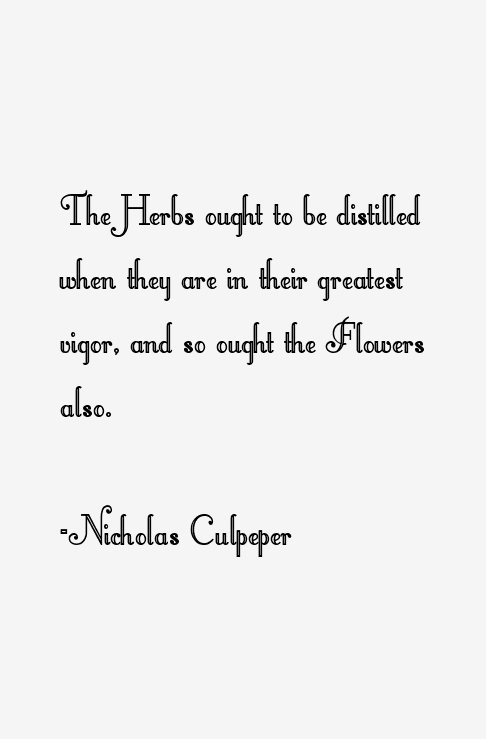 Nicholas Culpeper Quotes