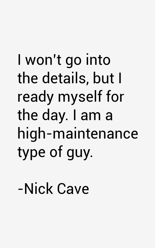Nick Cave Quotes