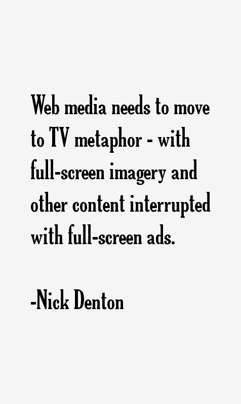 Nick Denton Quotes