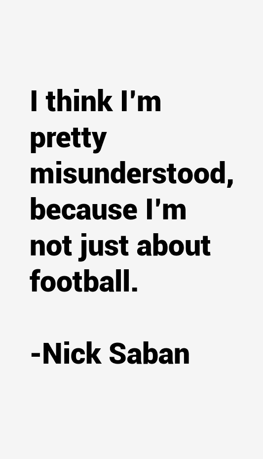 Nick Saban Quotes