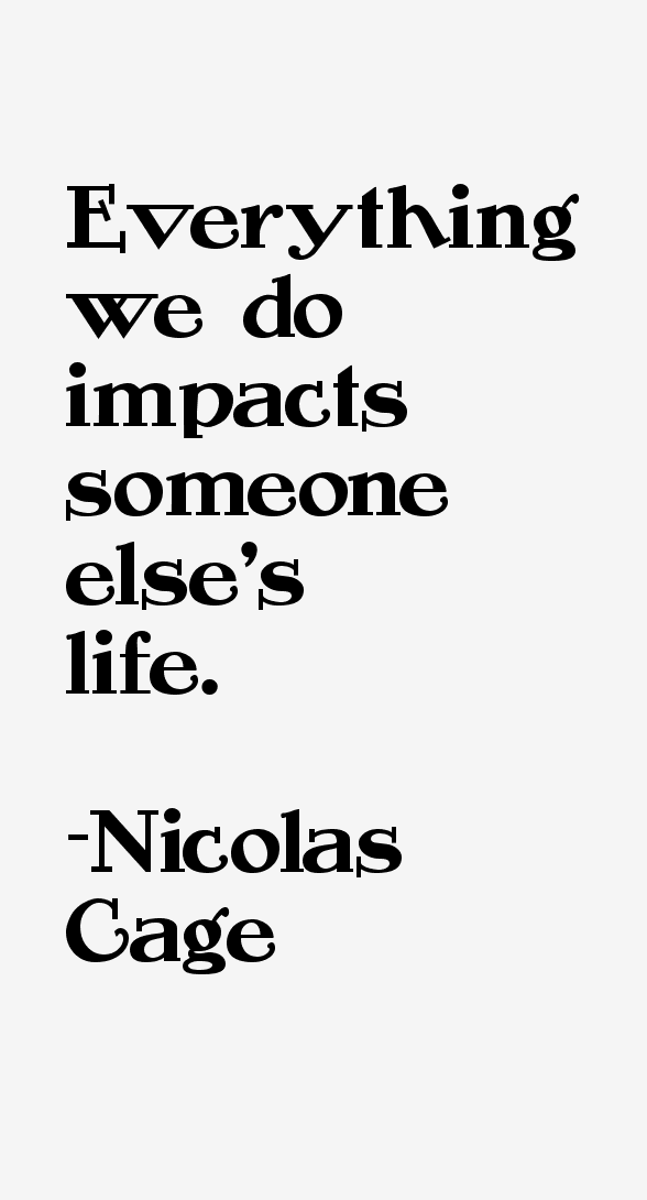 Nicolas Cage Quotes