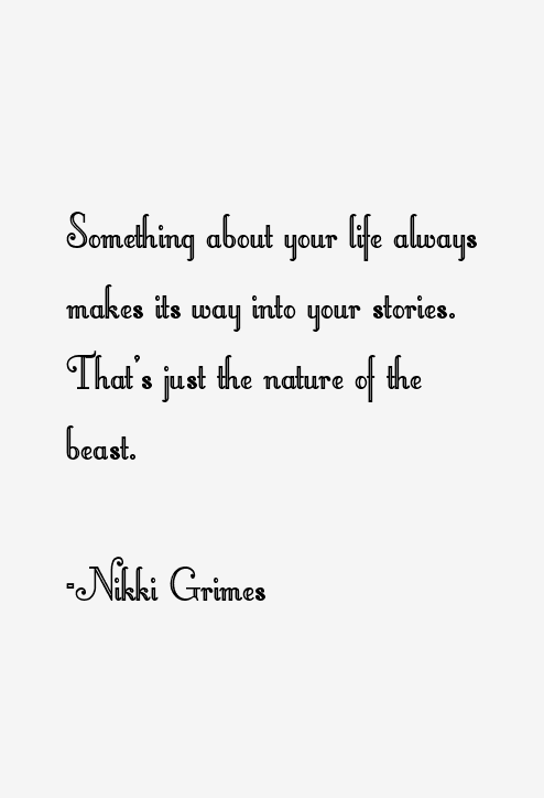 Nikki Grimes Quotes