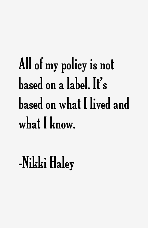 Nikki Haley Quotes