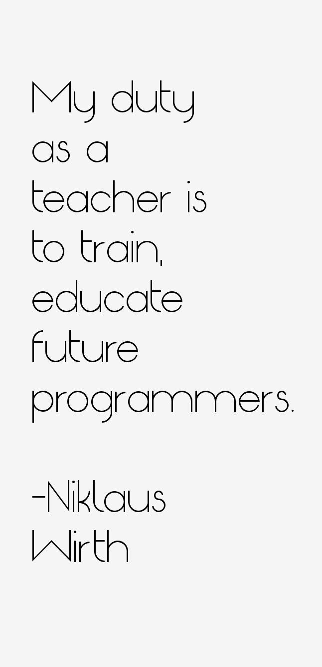 Niklaus Wirth Quotes
