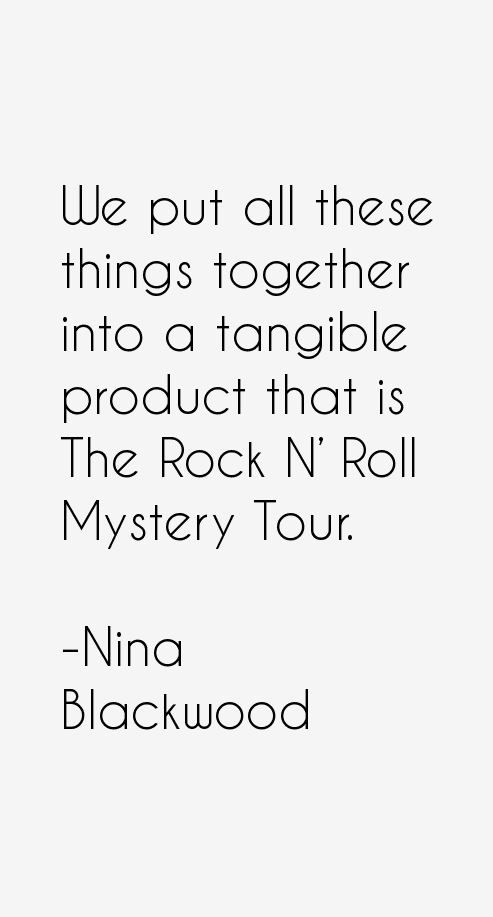 Nina Blackwood Quotes