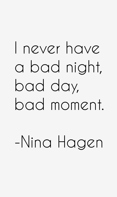 Nina Hagen Quotes