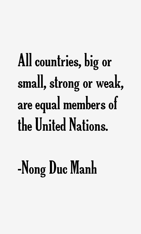 Nong Duc Manh Quotes