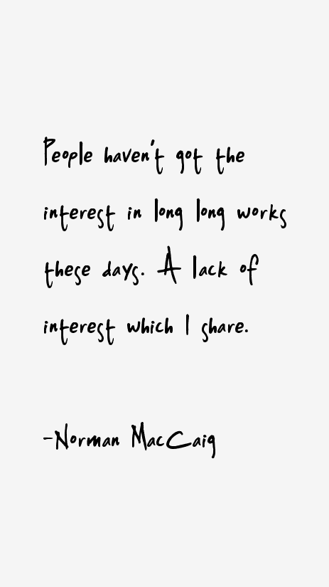Norman MacCaig Quotes