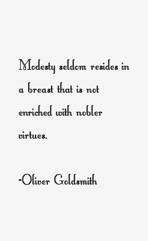 Oliver Goldsmith Quotes