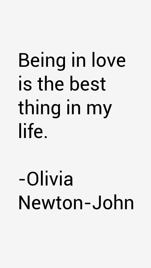 Olivia Newton-John Quotes