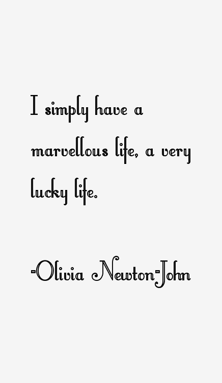 Olivia Newton-John Quotes