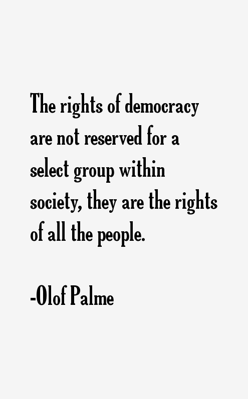 Olof Palme Quotes