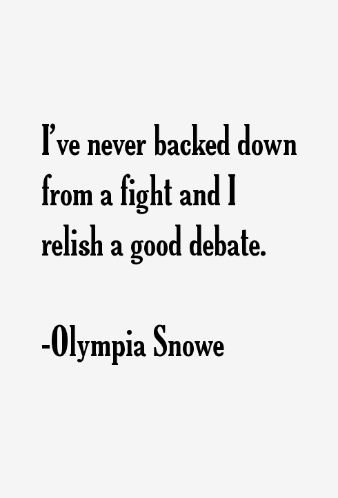 Olympia Snowe Quotes