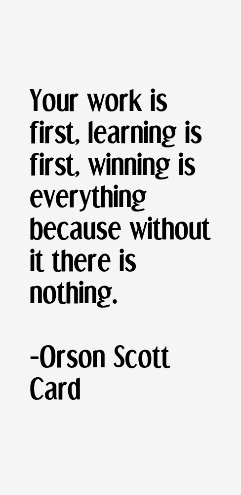 Orson Scott Card Quotes
