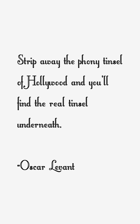 Oscar Levant Quotes
