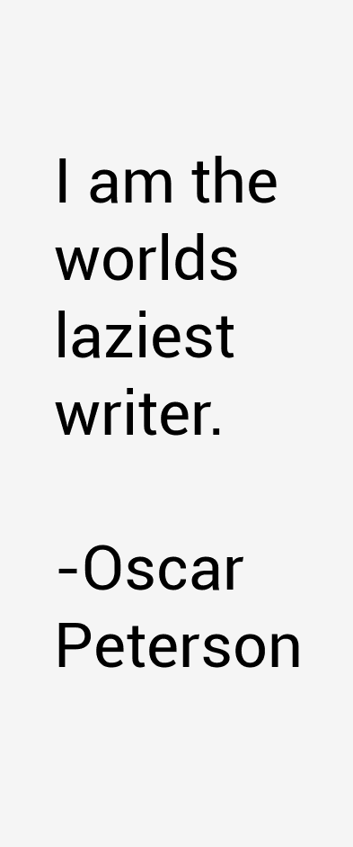 Oscar Peterson Quotes